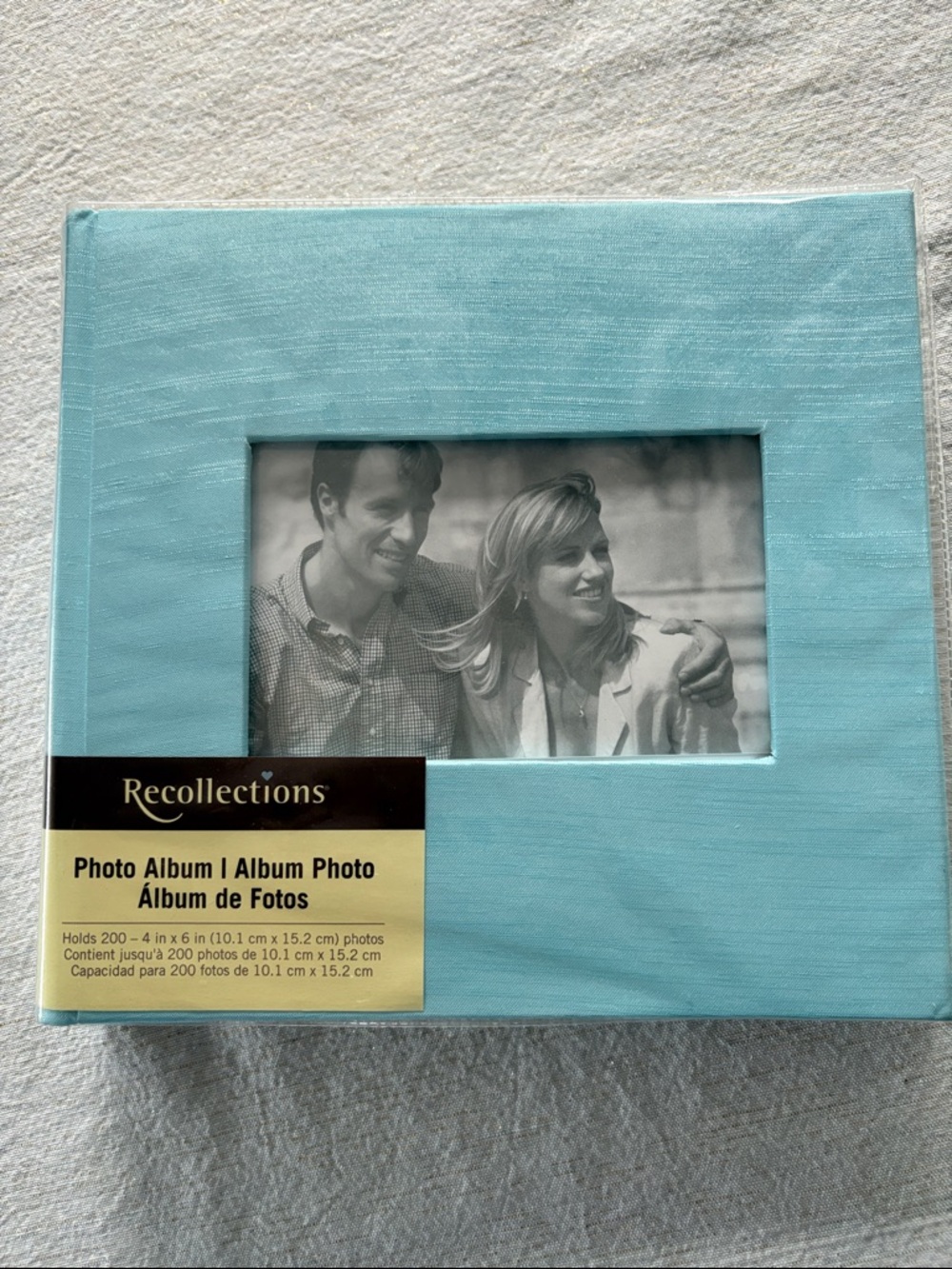 Recollections Aqua Blue Photo Album with Front Window